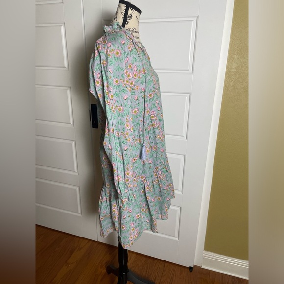 Roller Rabbit X Erica Wilson Nantucket Blue Rosa Allover Janni Dress Floral - Picture 3 of 8